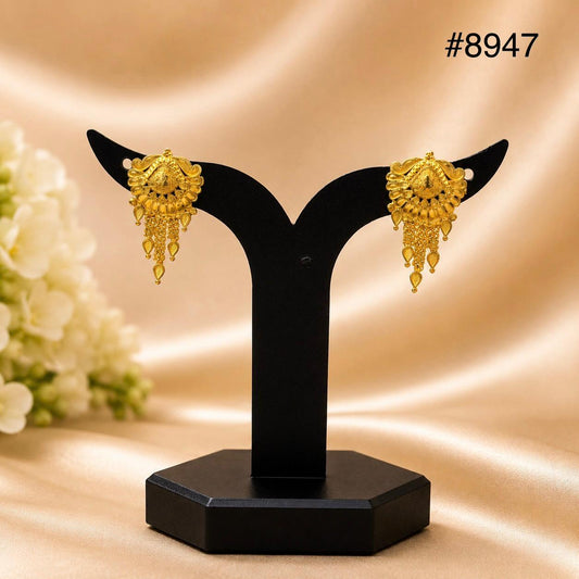Gold Plated EARRING 1 Gram Gold Plated Jewellery PMJ Model No : 8947