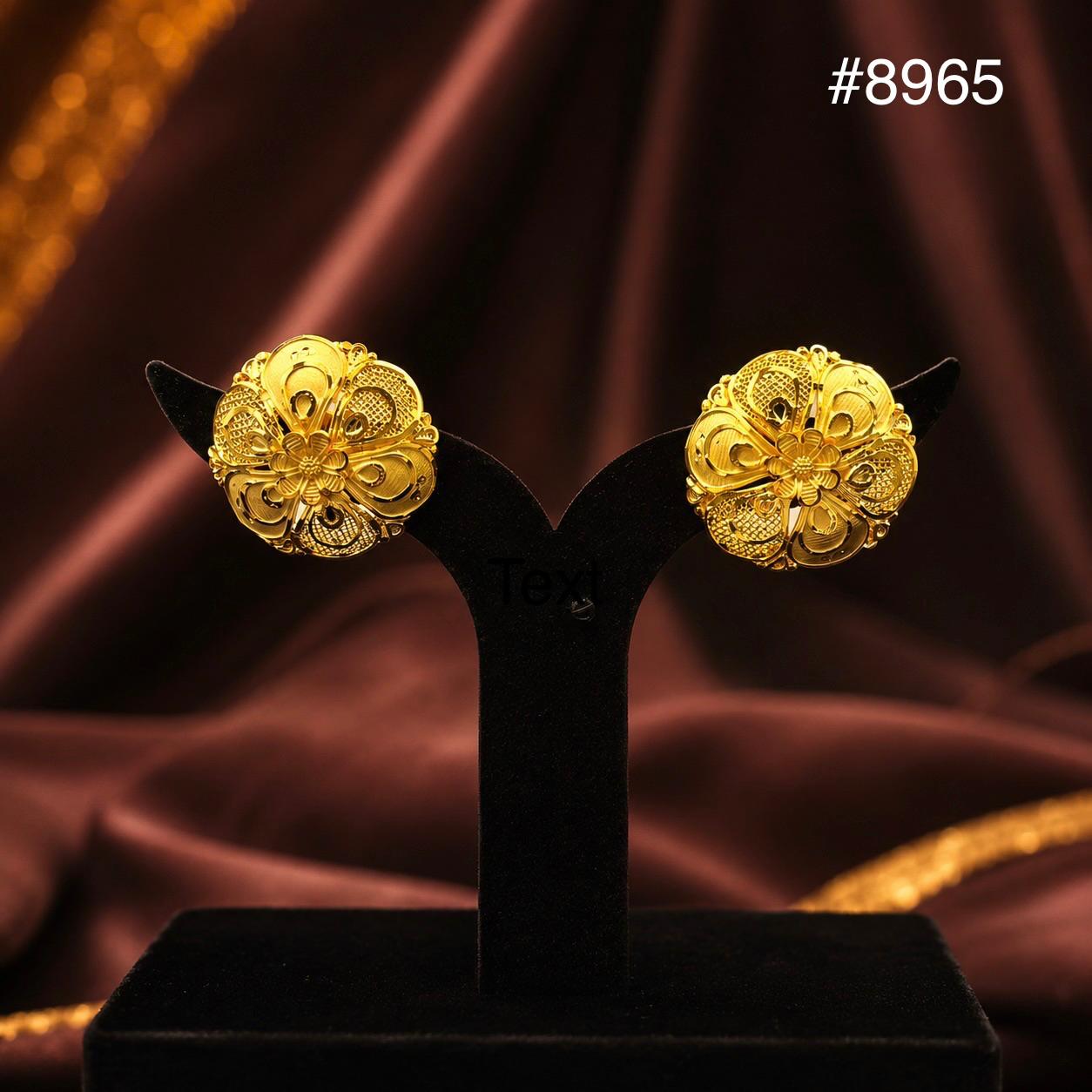 Gold Plated EARRING 1 Gram Gold Plated Jewellery PMJ Model No : 8965