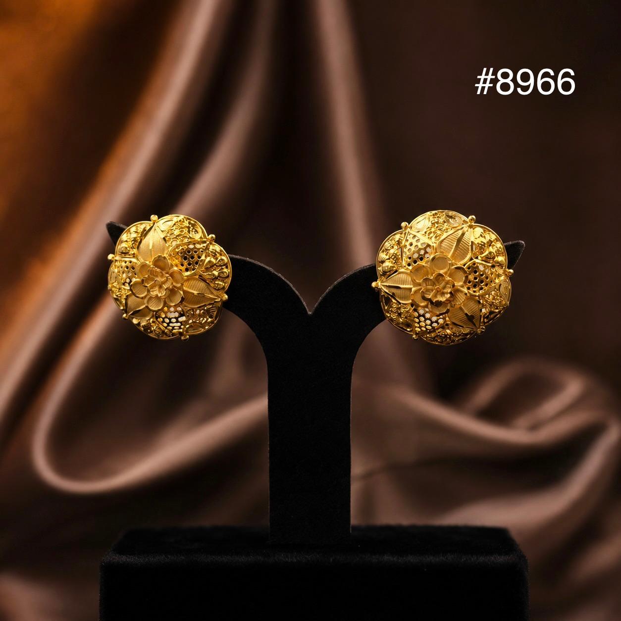 Gold Plated EARRING 1 Gram Gold Plated Jewellery PMJ Model No : 8966