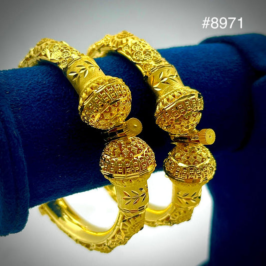 Gold Plated BANGLE 5 Gram Gold Plated Jewellery PMJ Model No : 8971