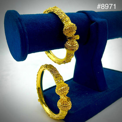 Gold Plated BANGLE 5 Gram Gold Plated Jewellery PMJ Model No : 8971