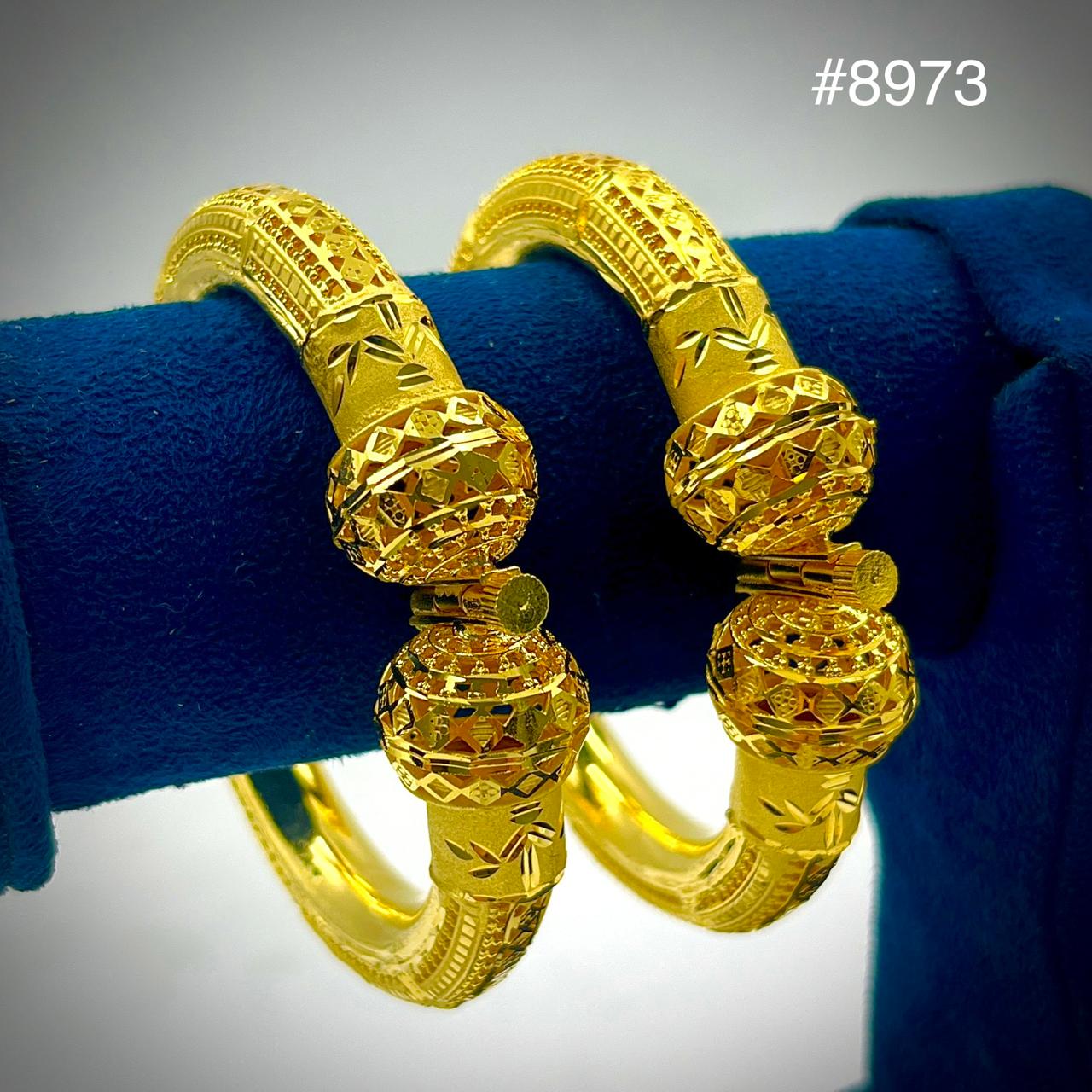 Gold Plated BANGLE 5 Gram Gold Plated Jewellery PMJ Model No : 8973