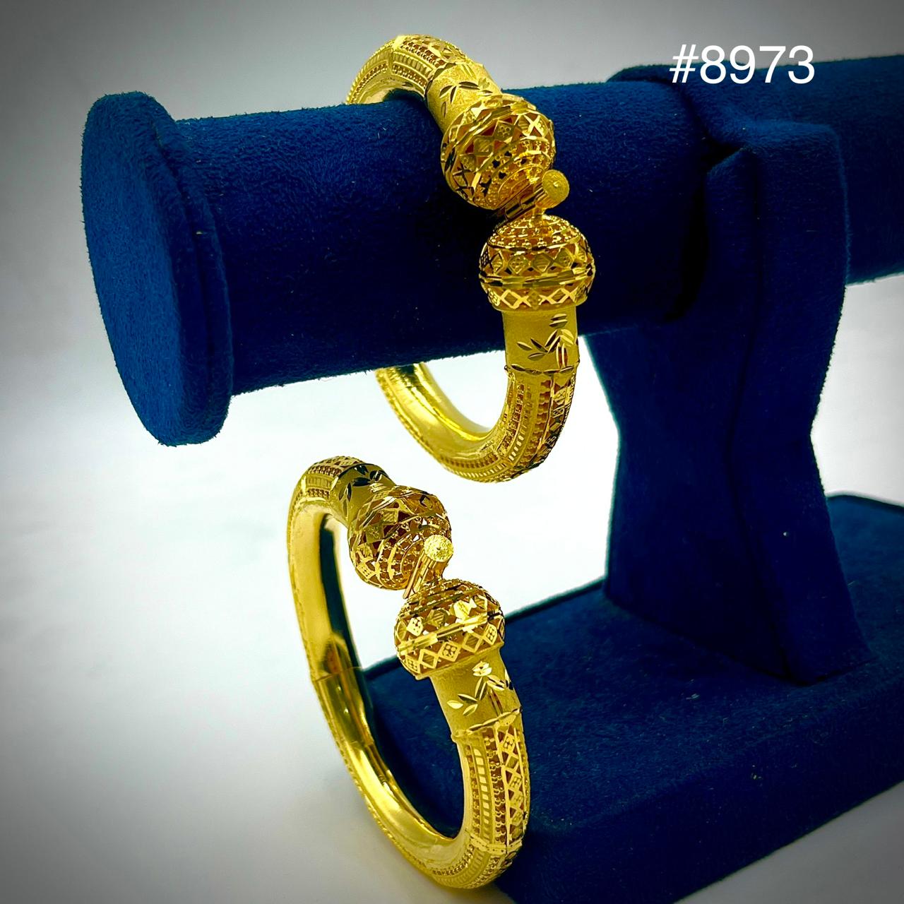 Gold Plated BANGLE 5 Gram Gold Plated Jewellery PMJ Model No : 8973