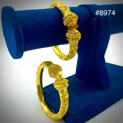Gold Plated BANGLE 5 Gram Gold Plated Jewellery PMJ Model No : 8974