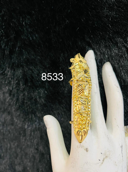 Gold Plated Finger Ring 5 Gram Gold Plated Jewellery PMJ Model No : 8533