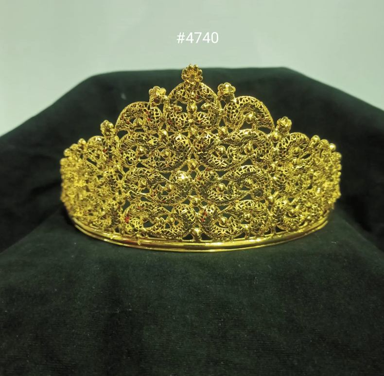 PMJ Gold Plated Beautiful Crown Model No:4740