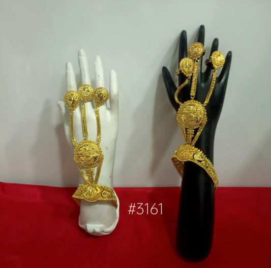 Gold Plated Hand Bracelet - Hathpan , PMJ Model No : 3161