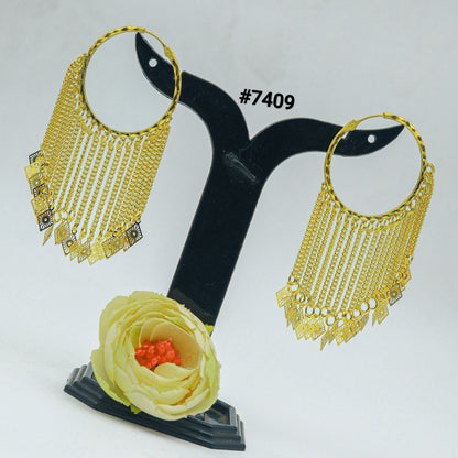 Gold Plated EARRING 1 Gram Gold Plated Jewellery PMJ Model No : 7409