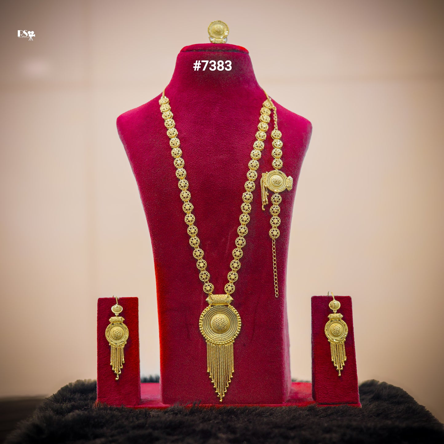 Gold Plated LONG NECKLACE 1 Gram Gold Plated Jewellery PMJ Model No : 7383