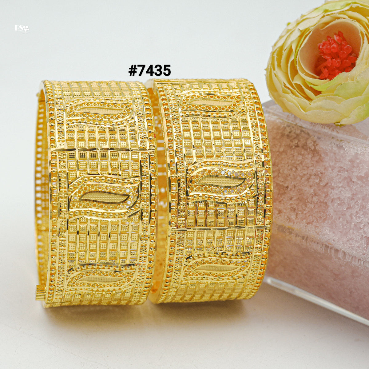 Gold Plated BANGLE 1 Gram Gold Plated Jewellery PMJ Model No : 7435