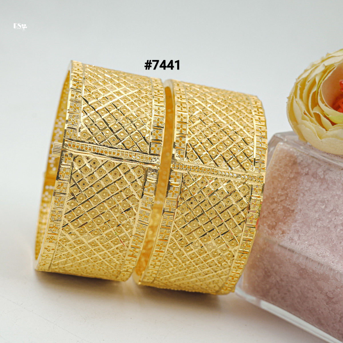 Gold Plated BANGLE 1 Gram Gold Plated Jewellery PMJ Model No : 7441