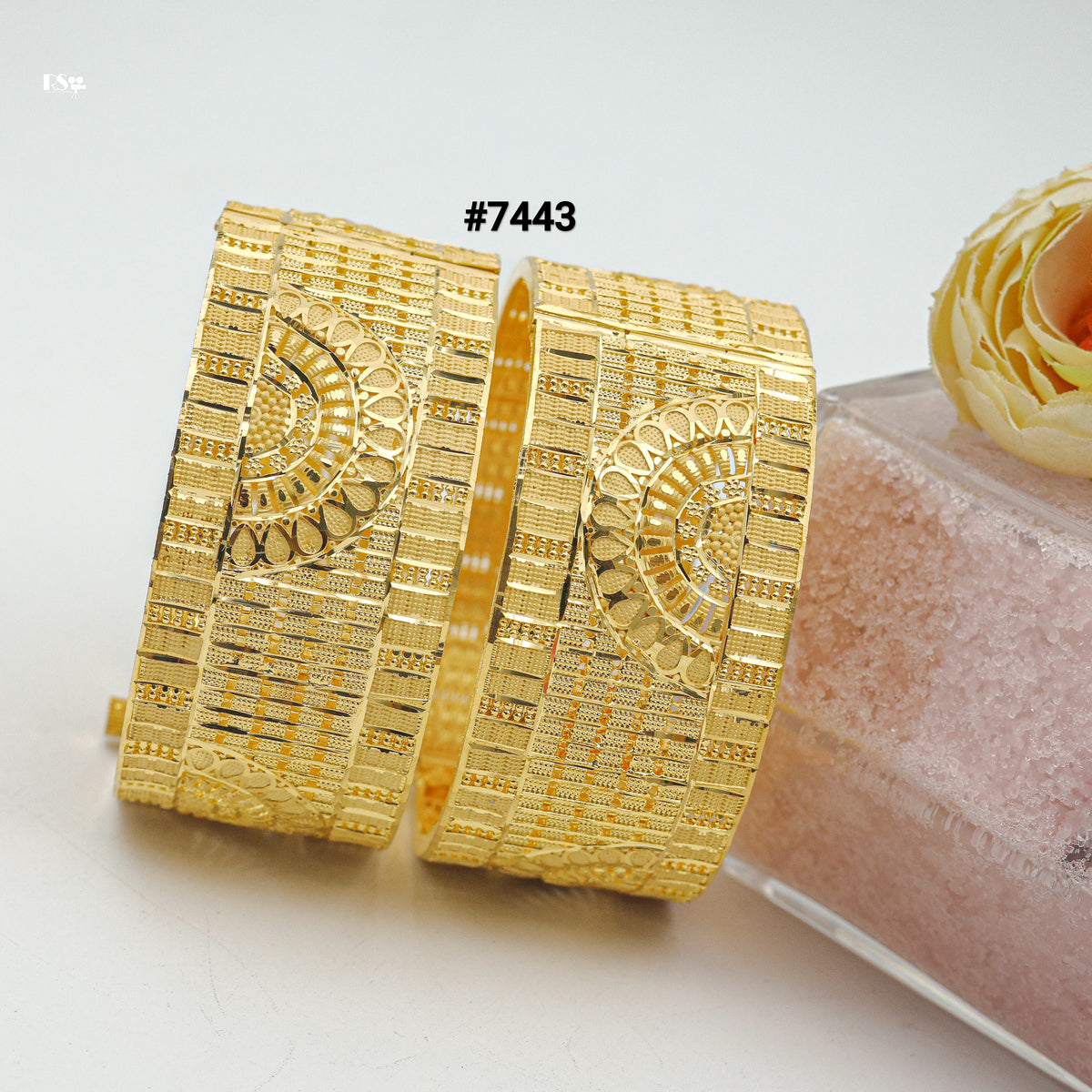 Gold Plated BANGLE 1 Gram Gold Plated Jewellery PMJ Model No : 7443