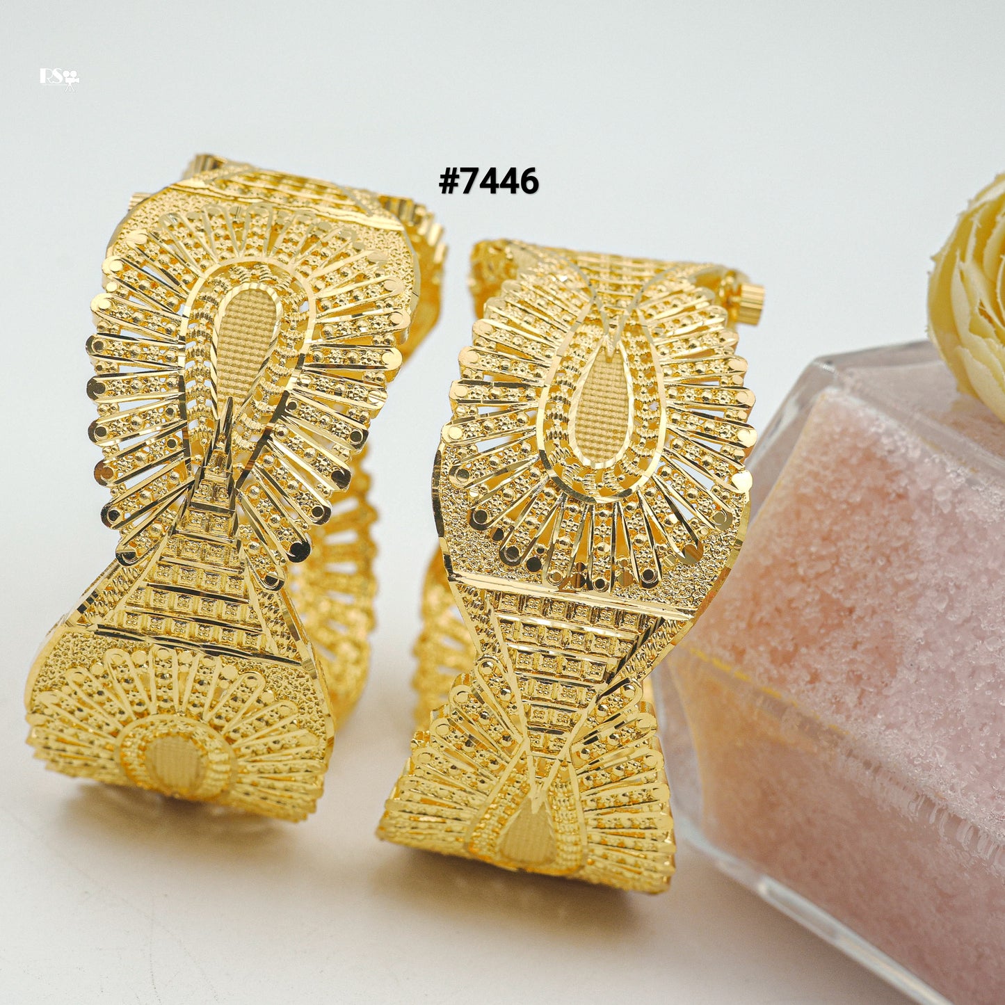 Gold Plated BANGLE 1 Gram Gold Plated Jewellery PMJ Model No : 7446