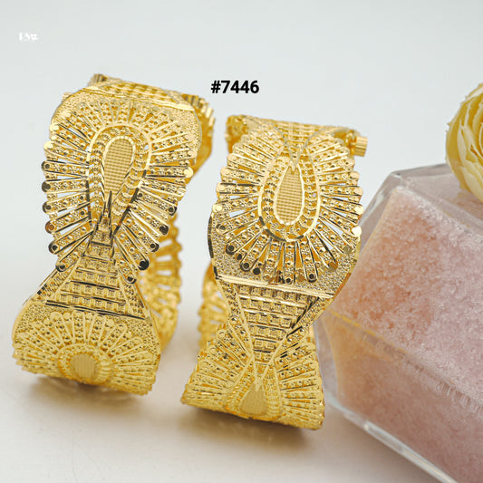 Gold Plated BANGLE 1 Gram Gold Plated Jewellery PMJ Model No : 7446