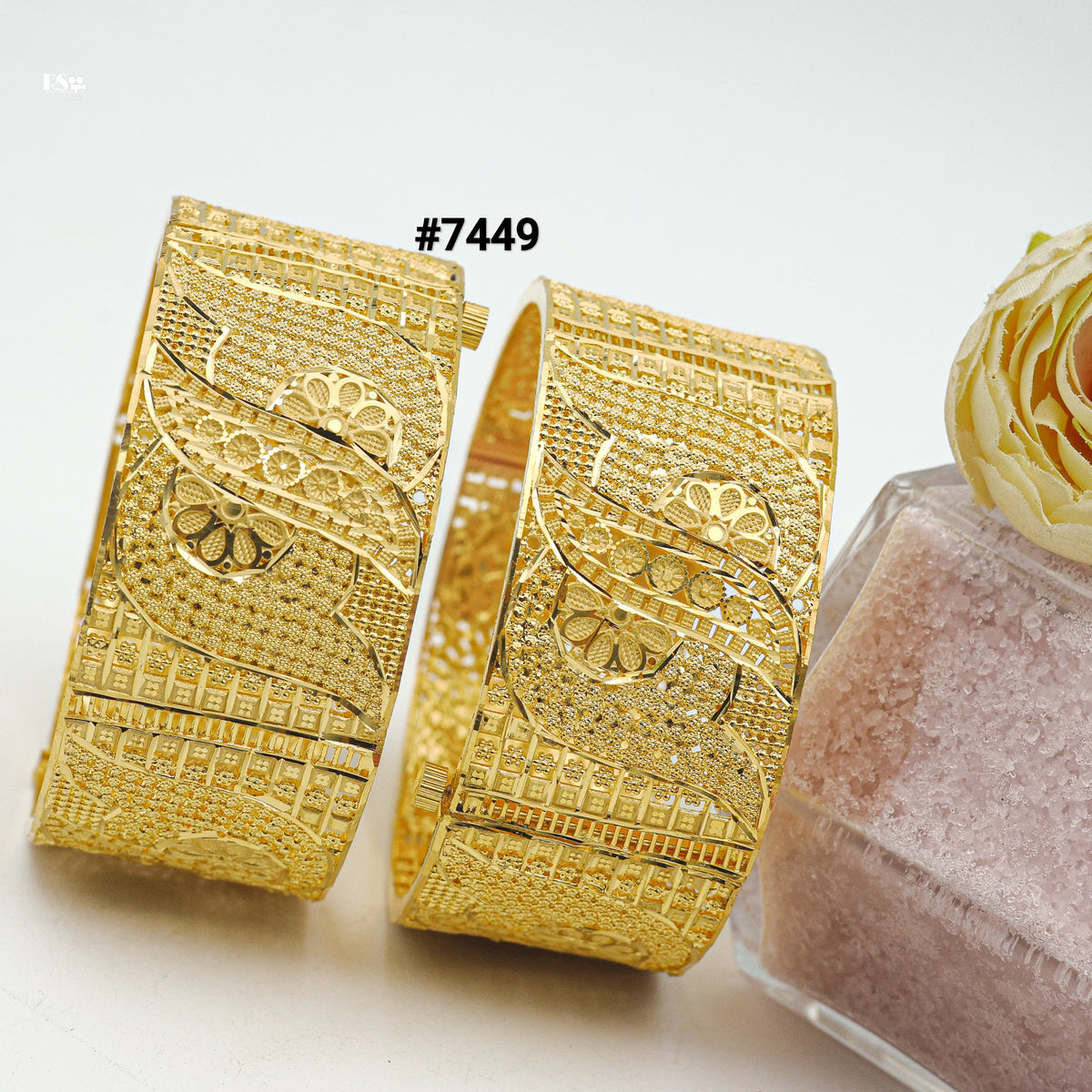 Gold Plated BANGLE 1 Gram Gold Plated Jewellery PMJ Model No : 7449
