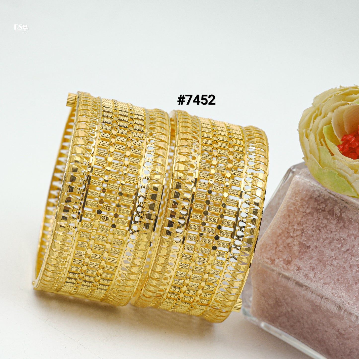 Gold Plated BANGLE 1 Gram Gold Plated Jewellery PMJ Model No : 7452