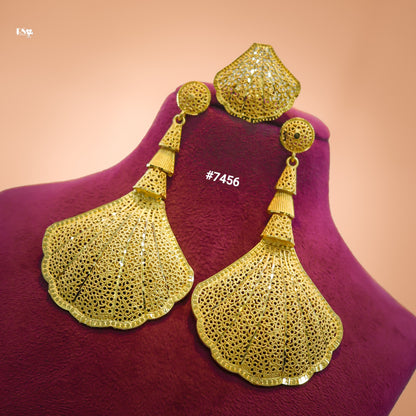 Gold Plated EARRING 1 Gram Gold Plated Jewellery PMJ Model No : 7456