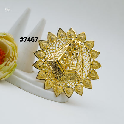 Gold Plated Finger Ring 1 Gram Gold Plated Jewellery PMJ Model No : 7467