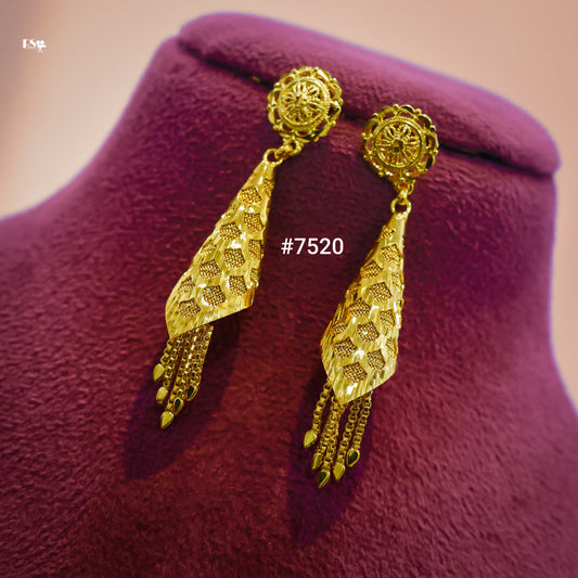 Gold Plated Designer Earrings, PMJ Model No: 7520