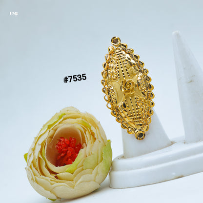 Gold Plated Finger Ring 1 Gram Gold Plated Jewellery PMJ Model No : 7535