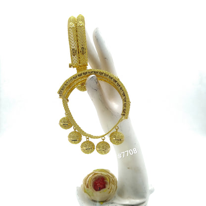 Gold Plated BANGLE 1 Gram Gold Plated Jewellery PMJ Model No : 7708