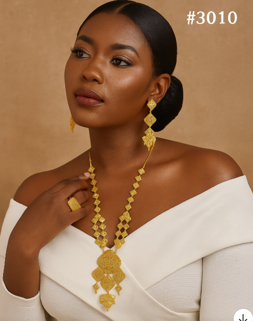 PMJ Long Necklace with Beautiful Stylish Pendant Model No. 3010