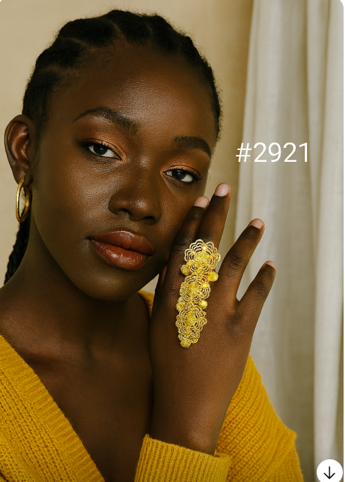 Gold Plated Beautiful Stylish Finger Ring MODEL: 2921