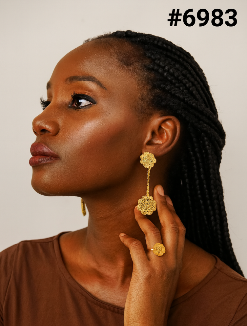 Gold Plated Jewellery, Earrings PMJ Model No : 6983