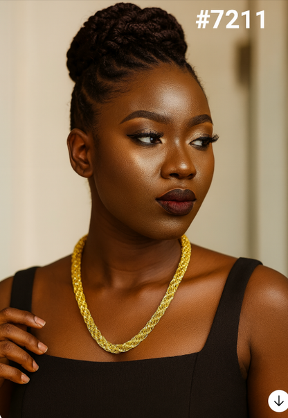 Gold Plated Chain,1 Gram Gold Plated Jewellery  PMJ Model No : 7211