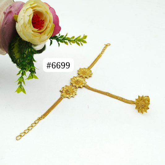 Gold Plated Hand Bracelet - Hathpan , PMJ Model No : 6699