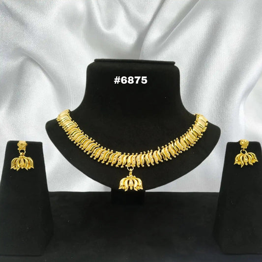 Gold Plated Small Necklace Set PMJ Model No : 6875