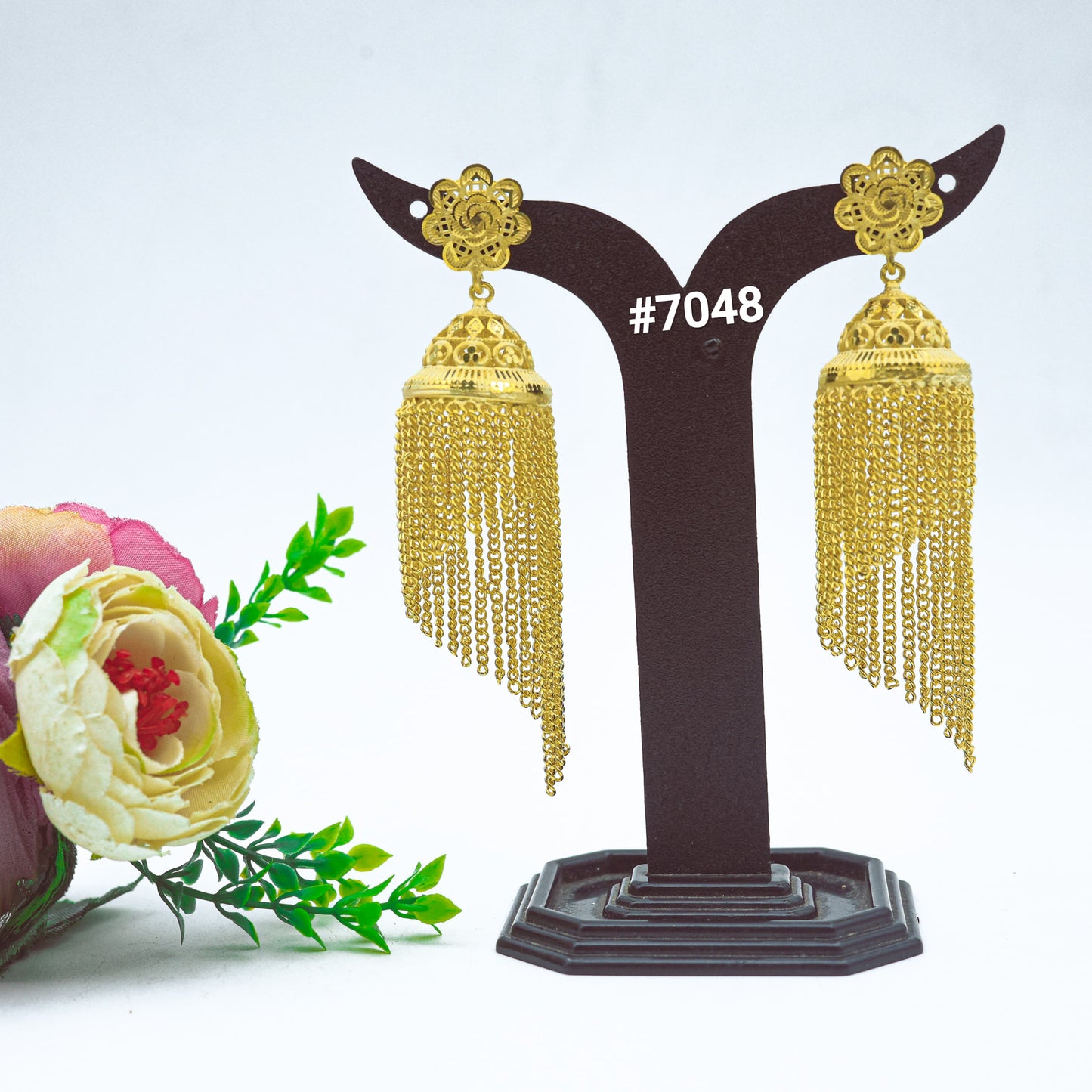 Gold Plated EARRING 1 Gram Gold Plated Jewellery PMJ Model No : 7048