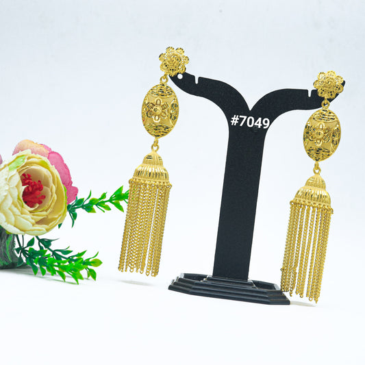 Gold Plated EARRING 1 Gram Gold Plated Jewellery PMJ Model No : 7049