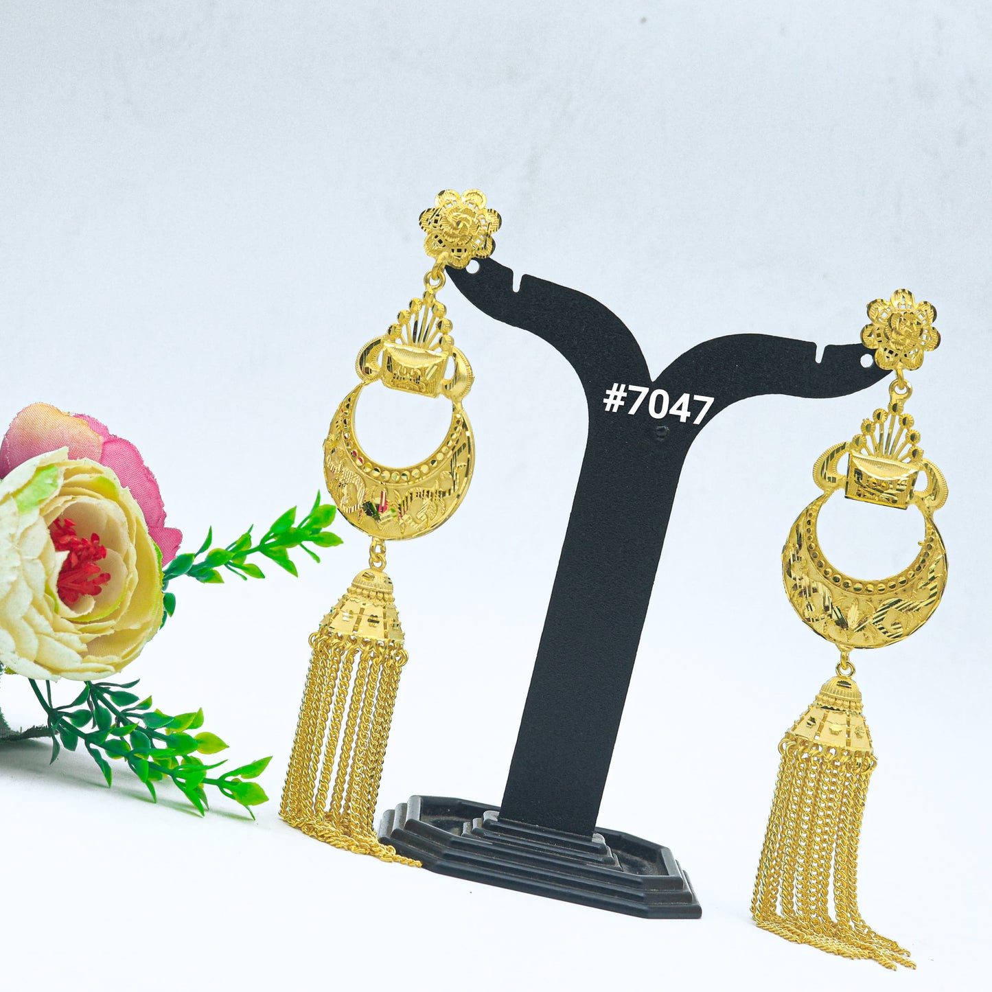 Gold Plated EARRING 1 Gram Gold Plated Jewellery PMJ Model No : 7047