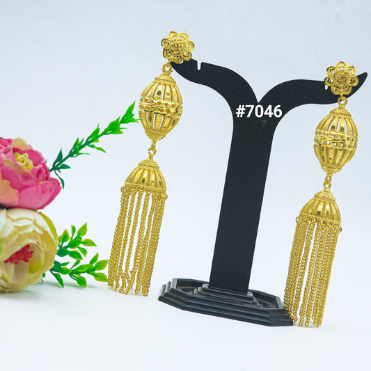 Gold Plated EARRING 1 Gram Gold Plated Jewellery PMJ Model No : 7046