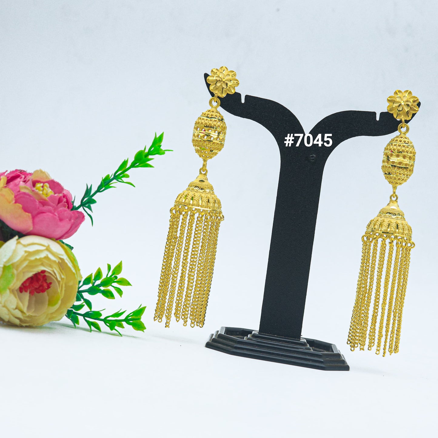 Gold Plated EARRING 1 Gram Gold Plated Jewellery PMJ Model No : 7045