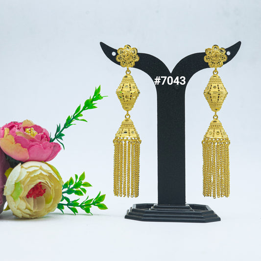 Gold Plated EARRING 1 Gram Gold Plated Jewellery PMJ Model No : 7043