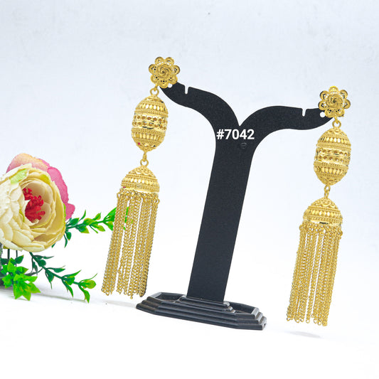 Gold Plated EARRING 1 Gram Gold Plated Jewellery PMJ Model No : 7042