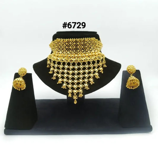 Gold Plated CHOKKAR 1 Gram Gold Plated Jewellery PMJ Model No : 6729