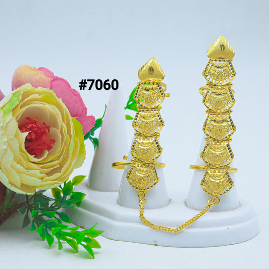 Gold Plated Finger Rings 1 Gram Gold Plated Jewellery PMJ Model No : 7060