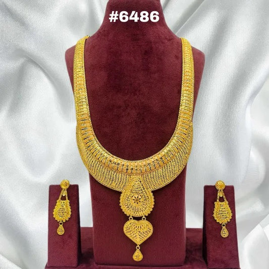 Gold Plated CHOKKAR 1 Gram Gold Plated Jewellery PMJ Model No : 6486