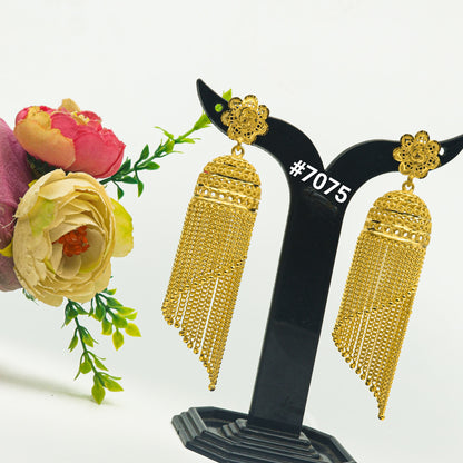 Gold Plated EARRING 1 Gram Gold Plated Jewellery PMJ Model No : 7075