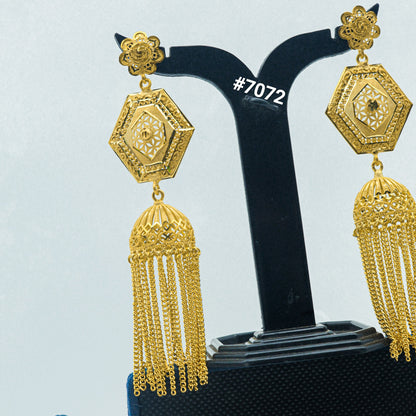 Gold Plated EARRING 1 Gram Gold Plated Jewellery PMJ Model No : 7072