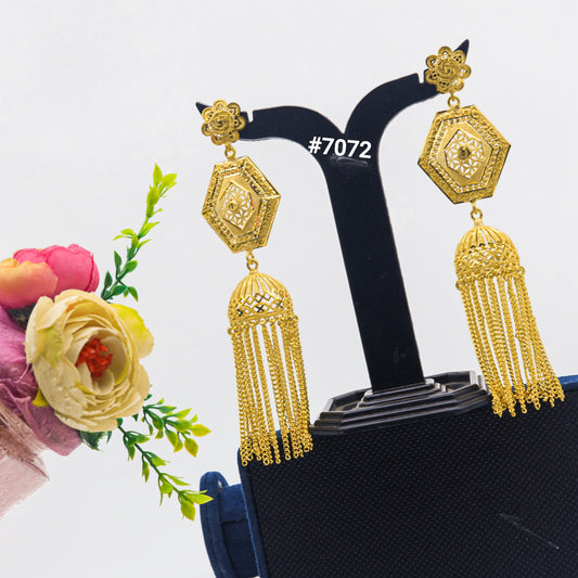 Gold Plated EARRING 1 Gram Gold Plated Jewellery PMJ Model No : 7072