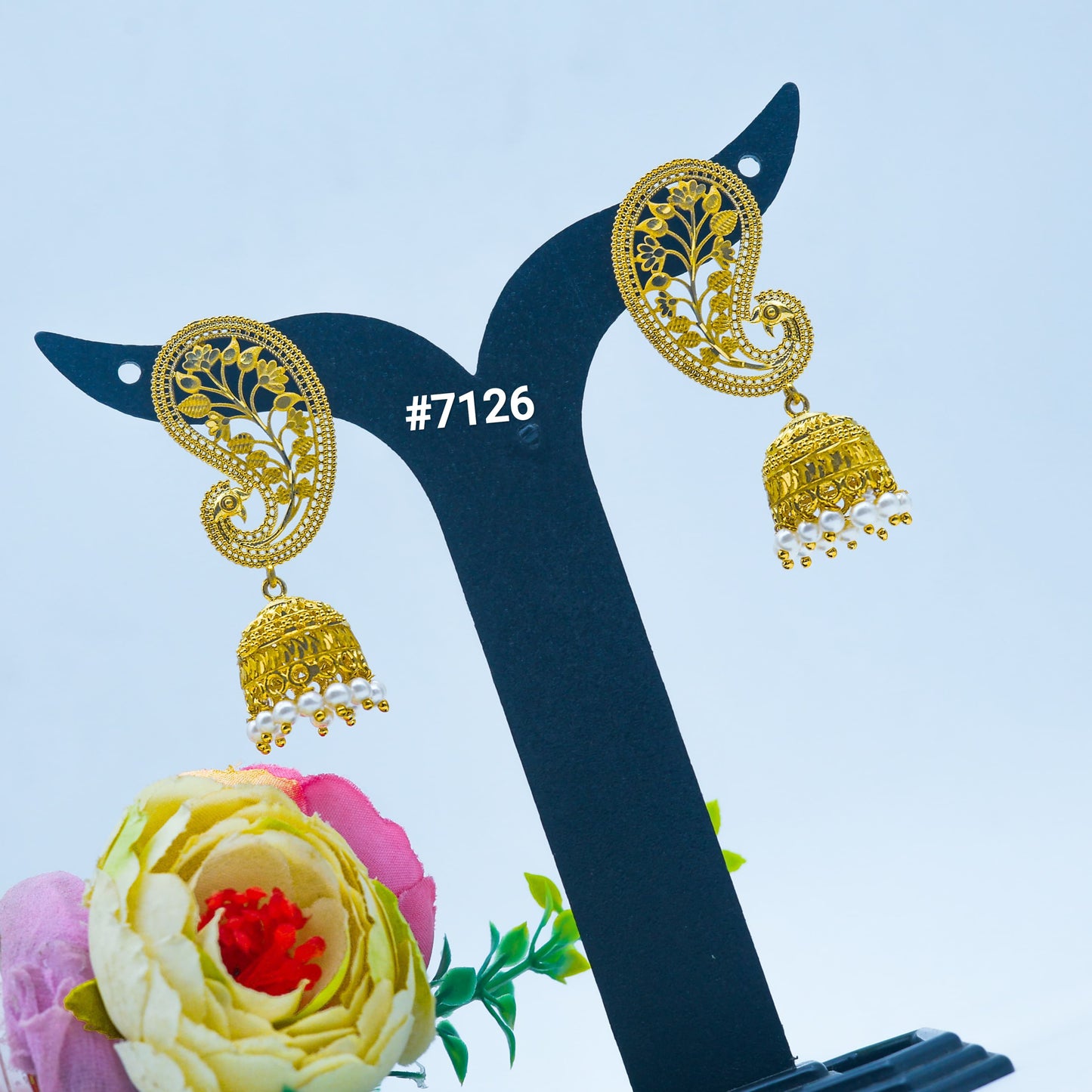 Gold Plated EARRING 1 Gram Gold Plated Jewellery PMJ Model No : 7126