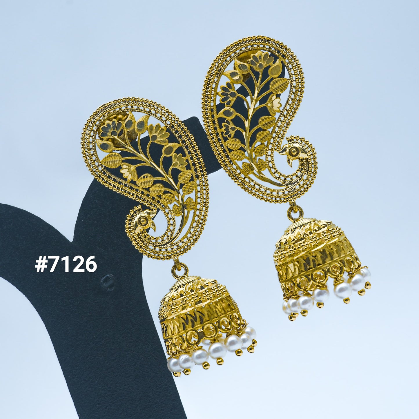 Gold Plated EARRING 1 Gram Gold Plated Jewellery PMJ Model No : 7126