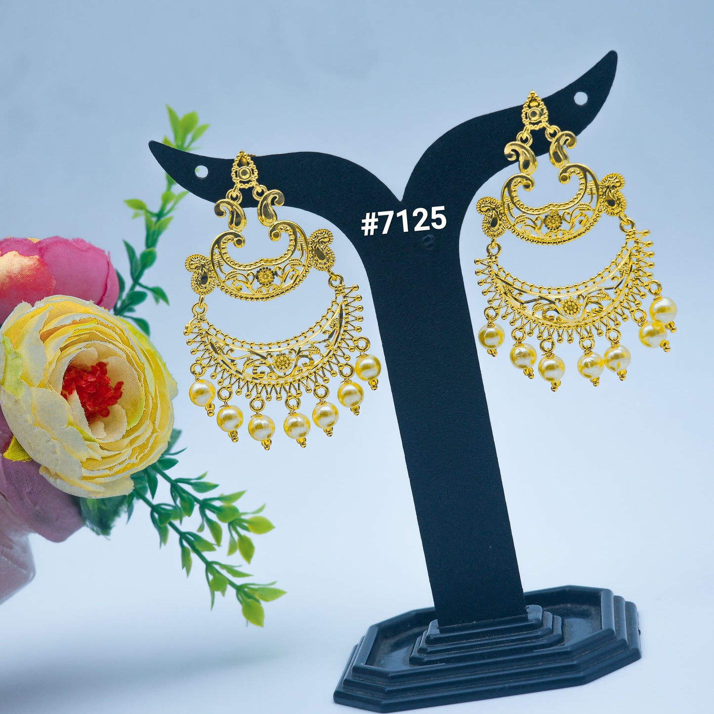 Gold Plated EARRING 1 Gram Gold Plated Jewellery PMJ Model No : 7125