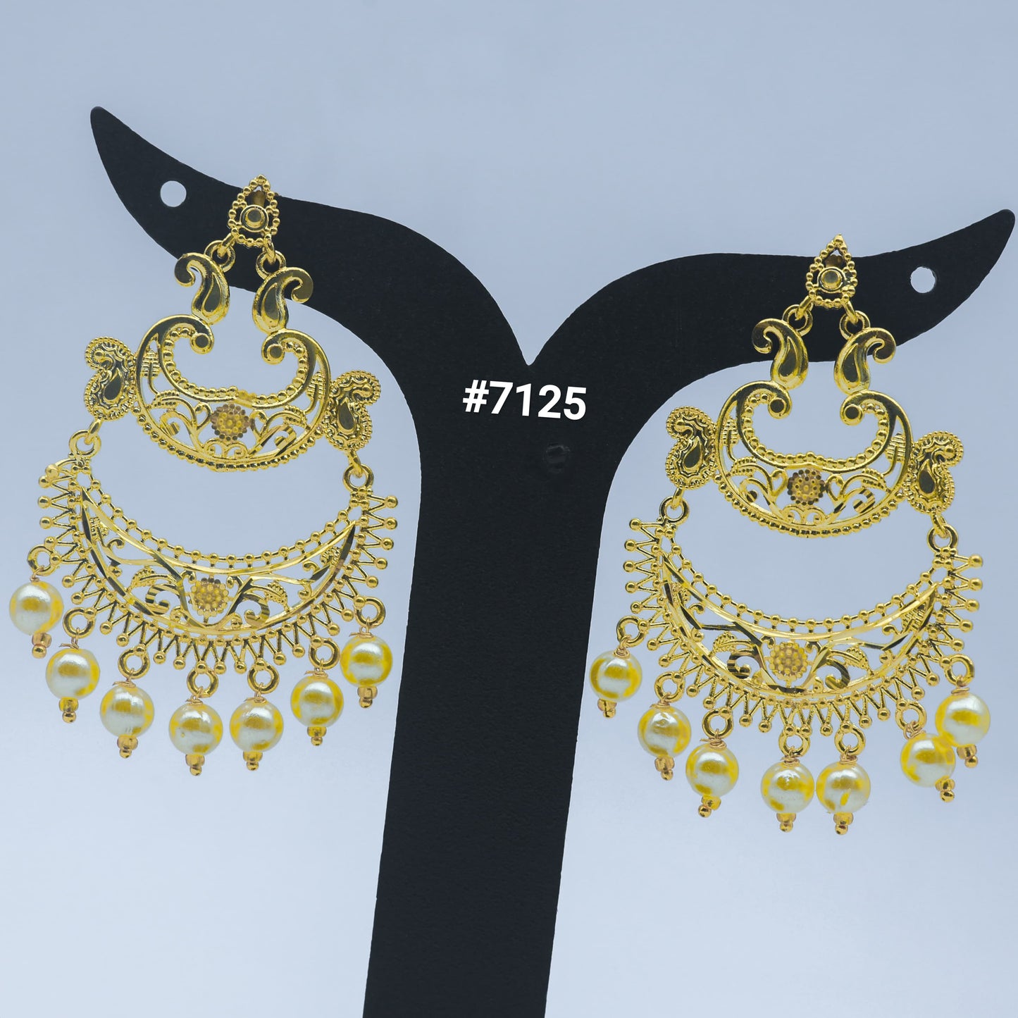 Gold Plated EARRING 1 Gram Gold Plated Jewellery PMJ Model No : 7125