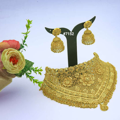 gold-plated statement choker necklaces