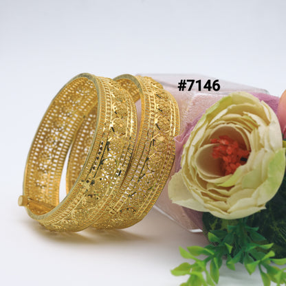 Gold Plated BANGLE 1 Gram Gold Plated Jewellery PMJ Model No : 7146